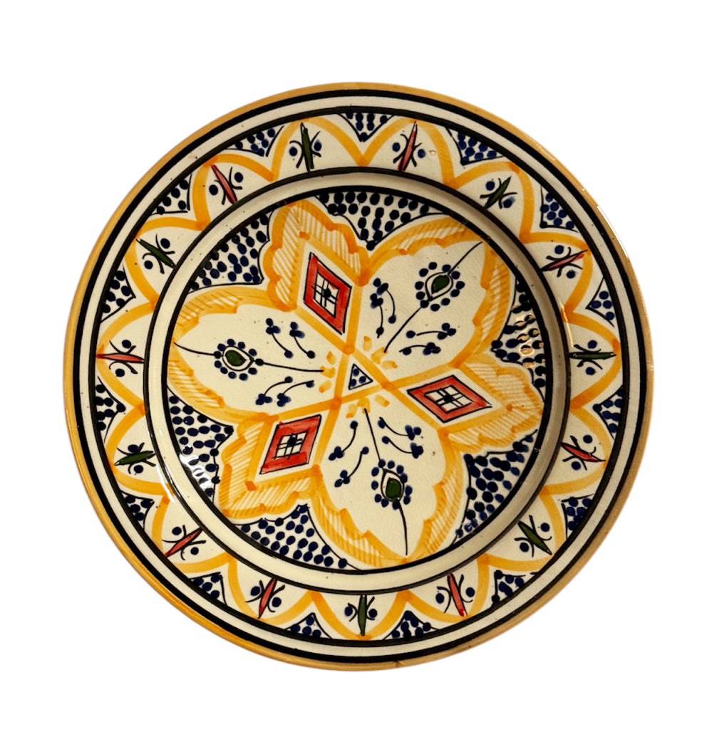 Marokkaanse aardewerk bord 26 cm
