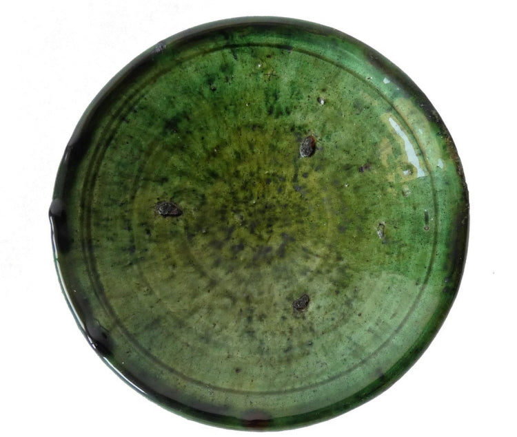 Moroccan Tamegroute pottery plate Ø 20 cm
