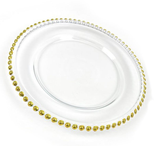 Assiette de présentation en verre | Sous-assiette | Ø 32 cm