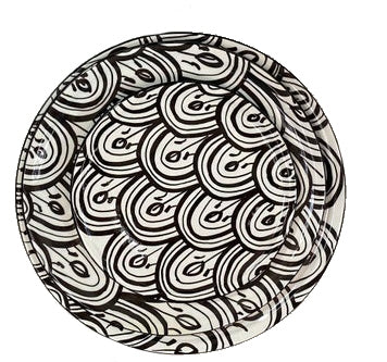 Assiette de service en céramique marocaine