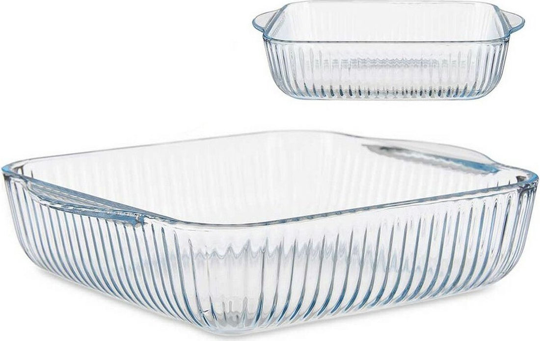 Ofenform Optica Transparent Borosilikatglas (21,5 x 6 x 25,2 cm)