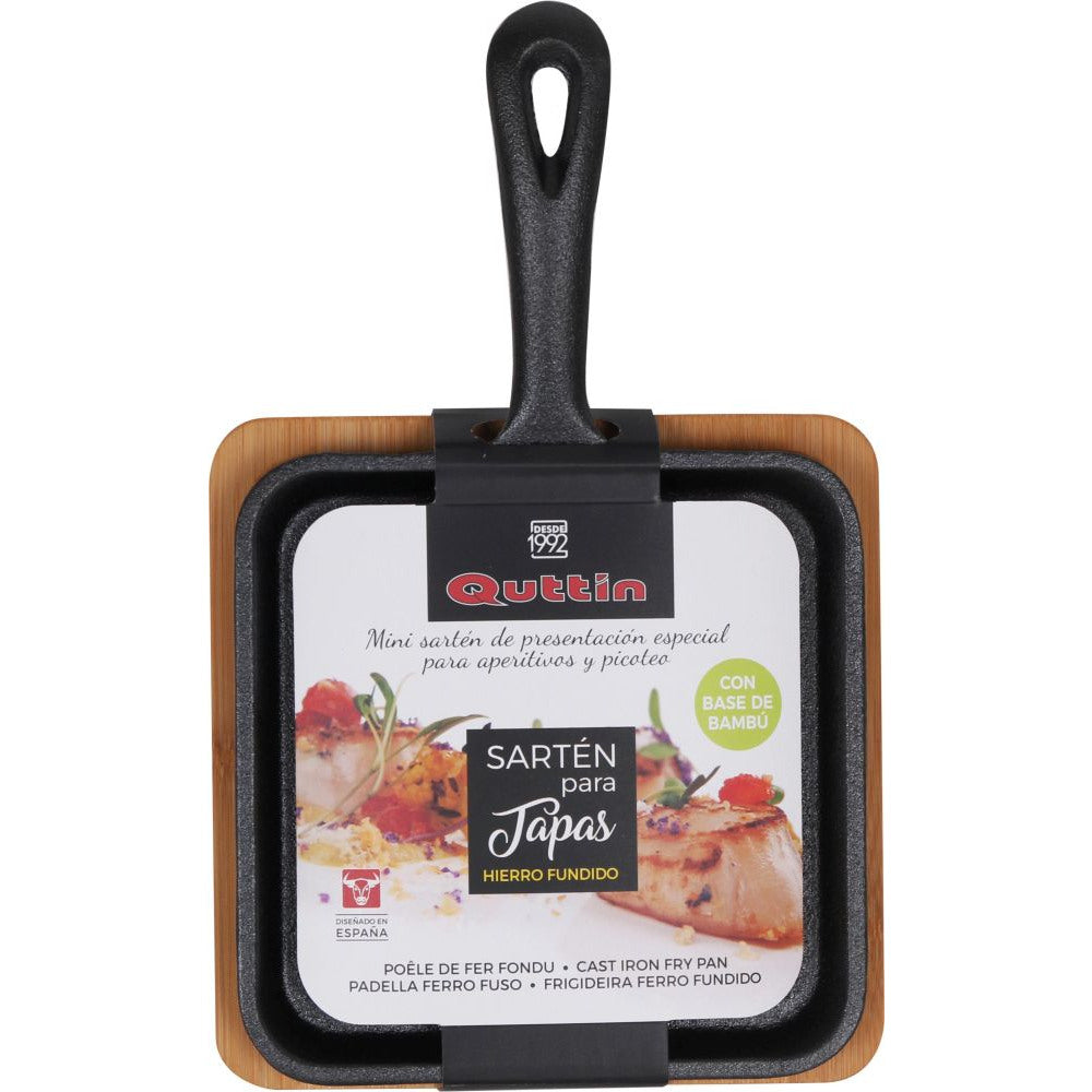 Quttin cast iron tapas pan 14 x 14 cm