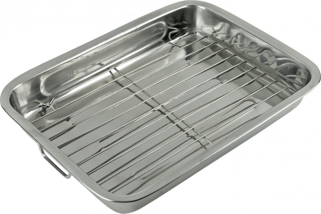 Braadblik, Bakplaat met Grill Rooster - 40 x 29,5 x 5,5 cm