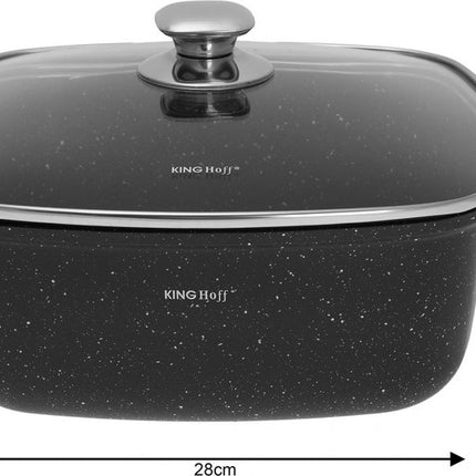 Kinghoff - Batterie de cuisine - 6 pièces - revêtement marbré