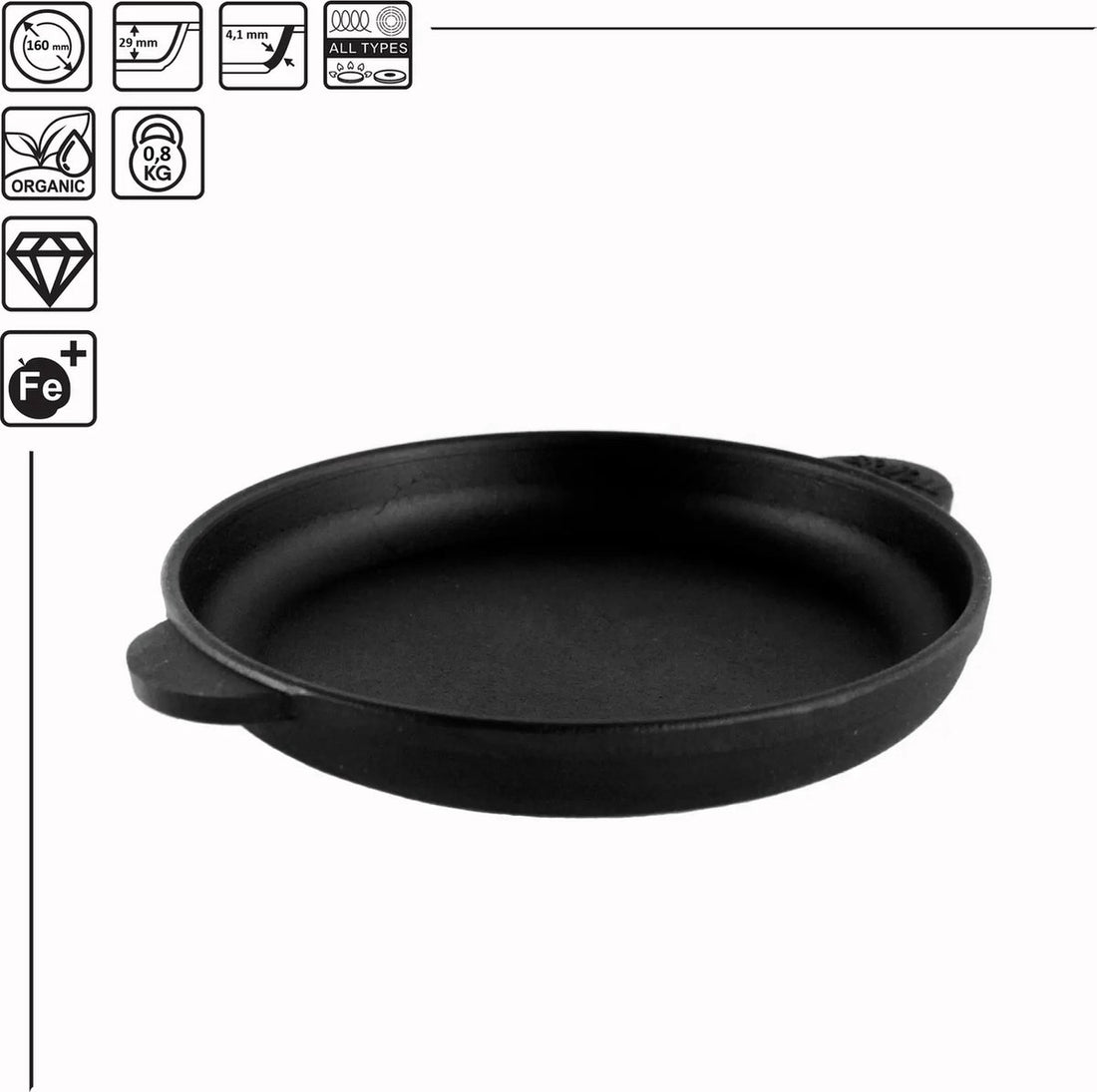 Brizoll cast iron grill pans