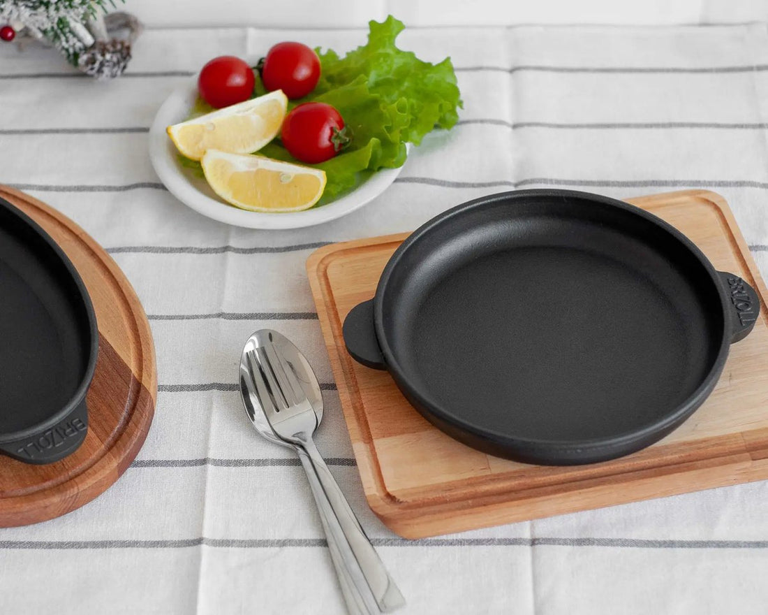 Brizoll cast iron grill pans