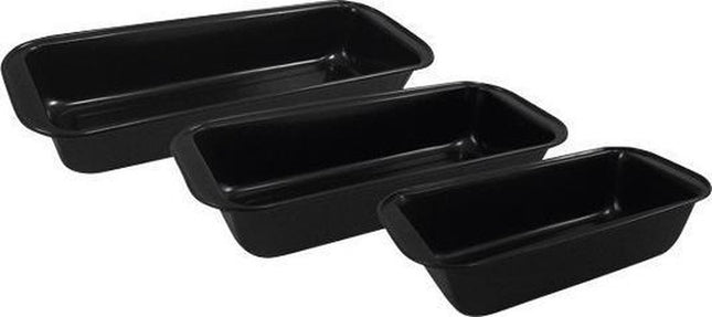 Moule à pain en acier au carbone, 3 pièces – grand