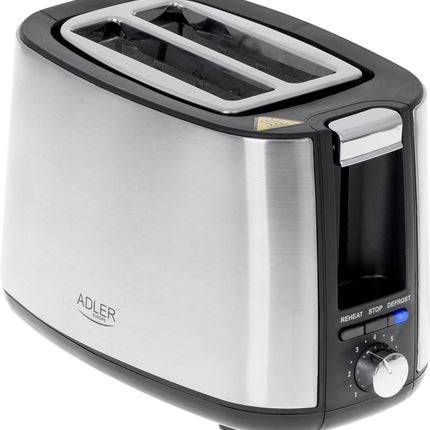 Grille-pain - 900W - Acier inoxydable