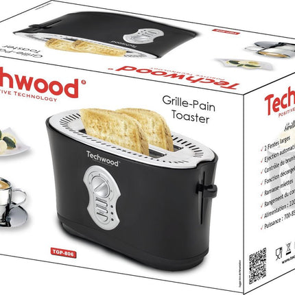 Techwood - Grille-pain - 2 fentes