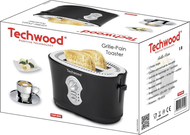 Techwood - Grille-pain - 2 fentes