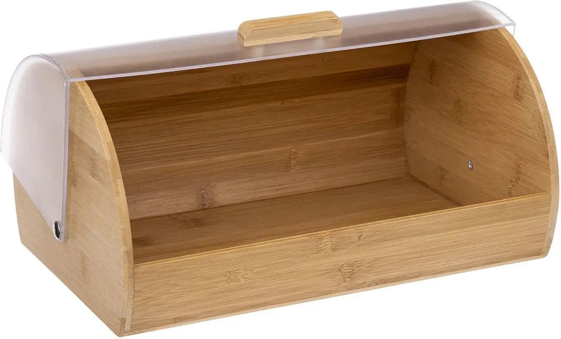 Bread bin with lockable lid 38 x 28 x 18 cm - Bamboo