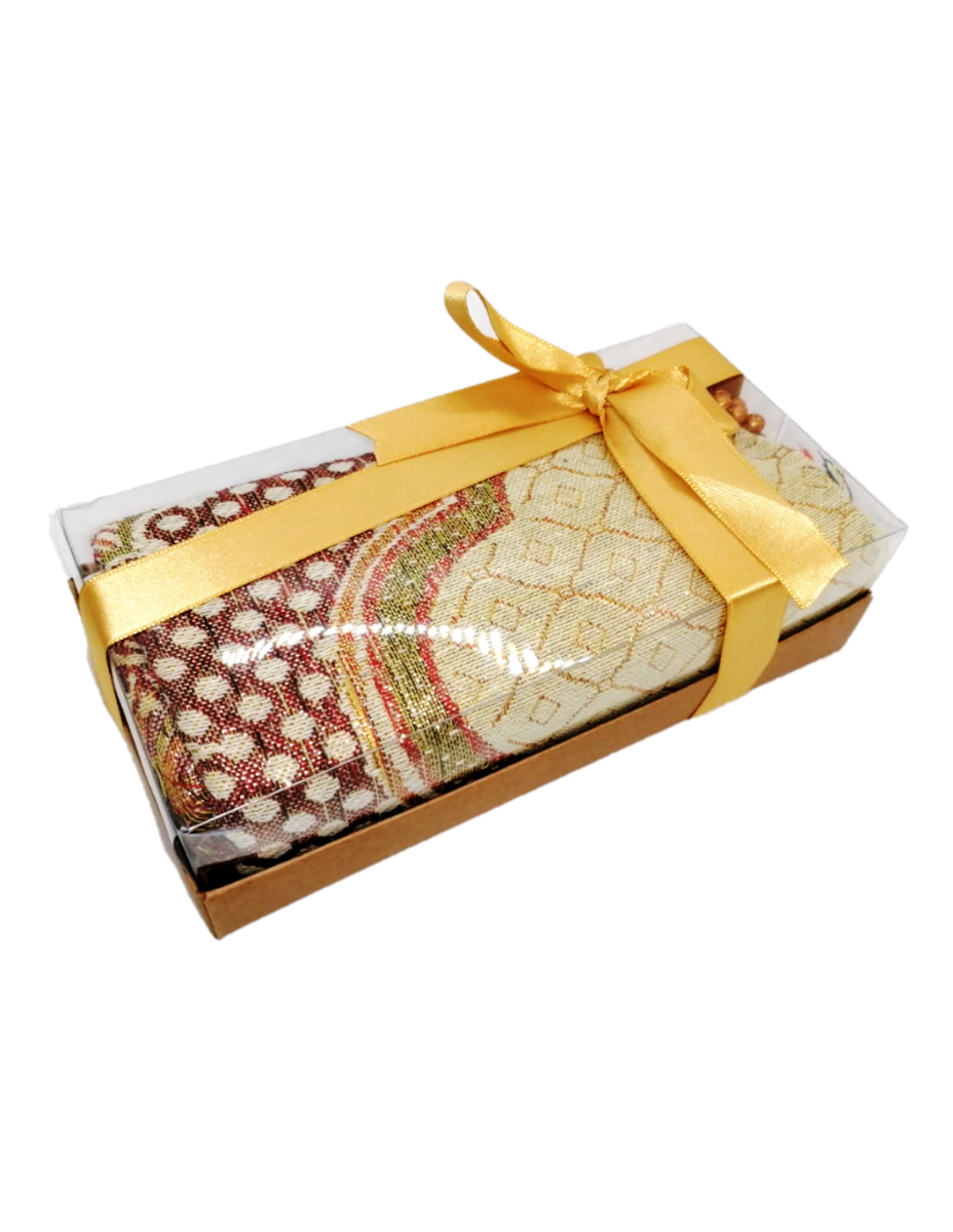 Prayer Mat + Tasbeeh Gift Box Gold