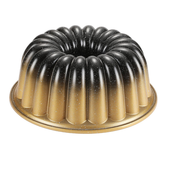 Moule à Bundt Pro Cast Original – Moule à gâteau avec revêtement antiadhésif – 24 cm – Doré