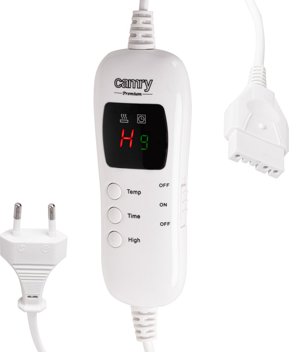 Camry 7434 - Elektrische verwarmingsdeken met timer ( super soft ) 1 persoons