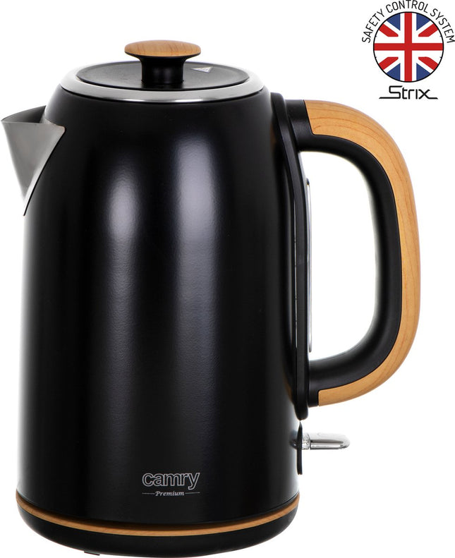 Bouilloire en acier - 1.7 litre - Strix - noire