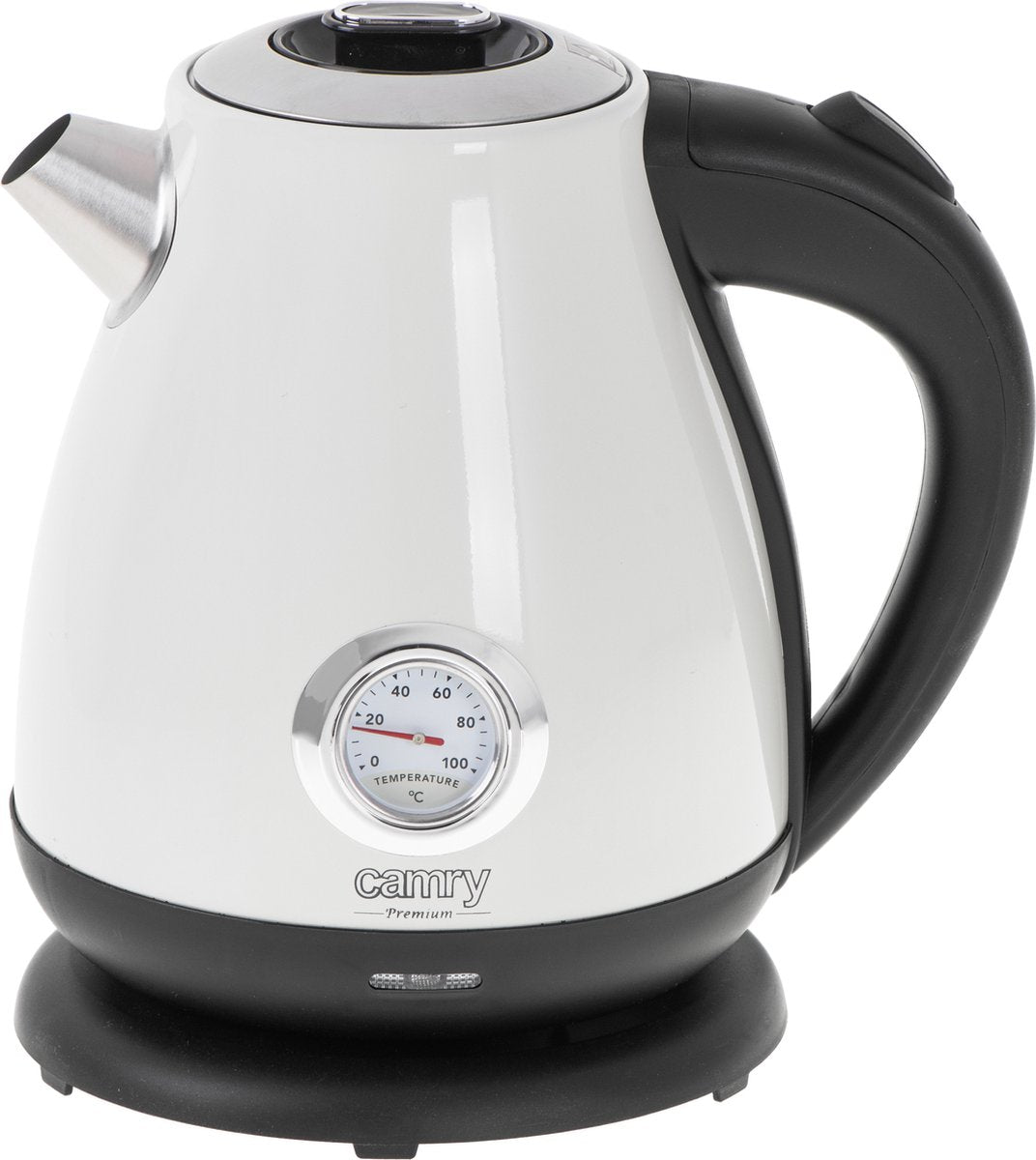 Elektrische waterkoker met thermometer - 1.7 liter - WIT