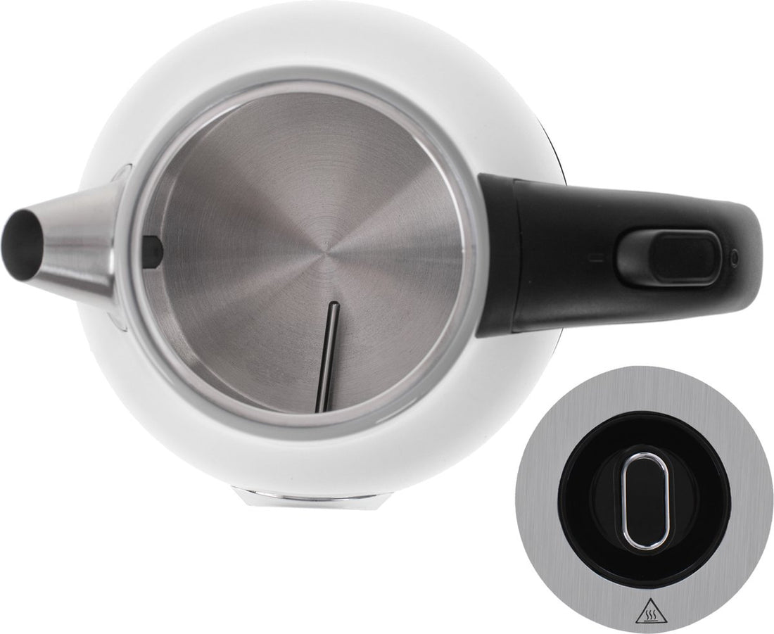 Elektrische waterkoker met thermometer - 1.7 liter - WIT