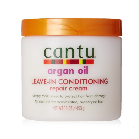 Cantu Crème réparatrice revitalisante sans rinçage à l'huile d'argan 453 g