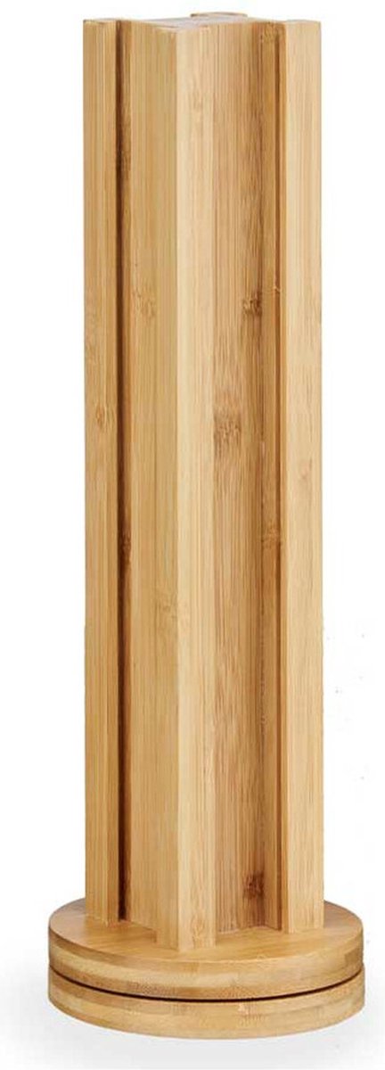 Coffee pod / capsule holder / dispenser - bamboo wood - for 20 pods - D11 x H30 cm - Suitable for Dolce Gusto pods