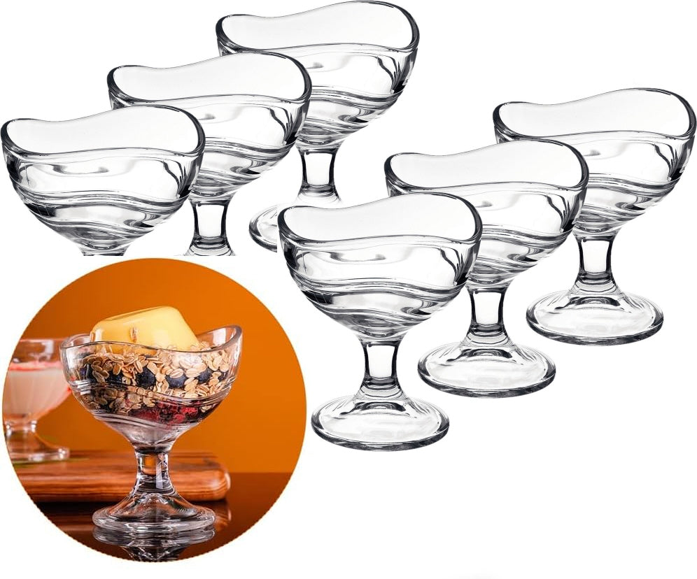 IJcoupes/IJsjes/Dessert serveer schaaltjes - set 6x stuks 180 ml