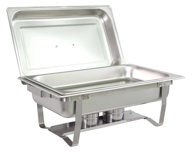 Chafing dish 9 L - chauffe-plat - maintien au chaud - avec couvercle - réchaud de buffet