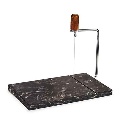 Planche à découper le fromage avec fil en marbre noir