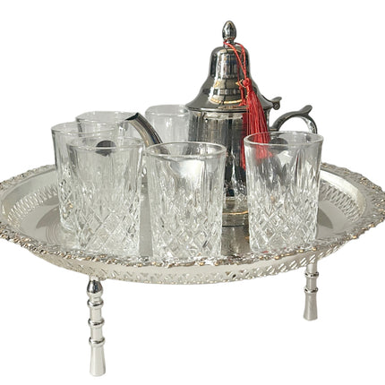 Service à thé marocain de luxe - Service à thé marocain complet