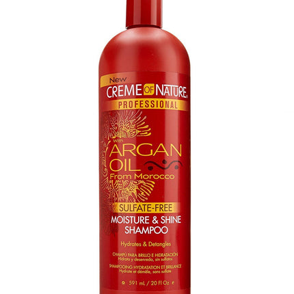 Crème of Nature Moisture & Shine Shampoo à l'huile d'argan 591 ml