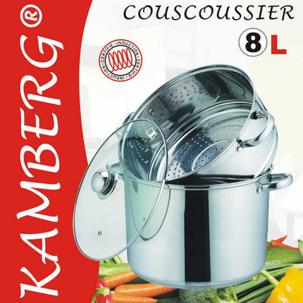 Couscoussier 3 en 1 - Acier inoxydable