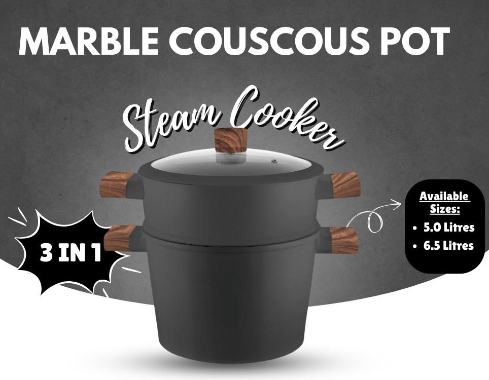 Stoompan 3-in-1 inductie – couscous pan 5 liter, Ø 24 cm, cast aluminium – foto 3