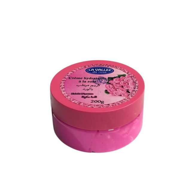 La Vallée Rozencrème – Crème Hydratante Intense à l'Essence de Rose – 200g