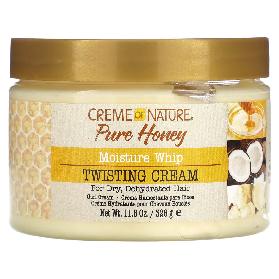 Creme of Nature Pure Honey Moisture Whip Twisting Cream – krulcrème, 326 g