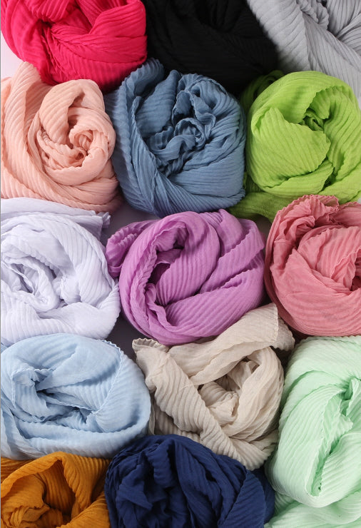 CRINKLE PLAIN sjaal
