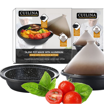 Tajine Ø 30 cm compatible avec toutes les tables de cuisson, y compris l'induction