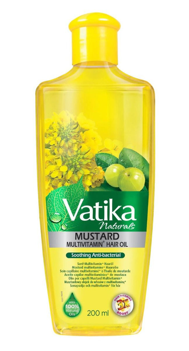 Dabur Vatika Huile capillaire à la moutarde 200ml. - Huile capillaire à la moutarde