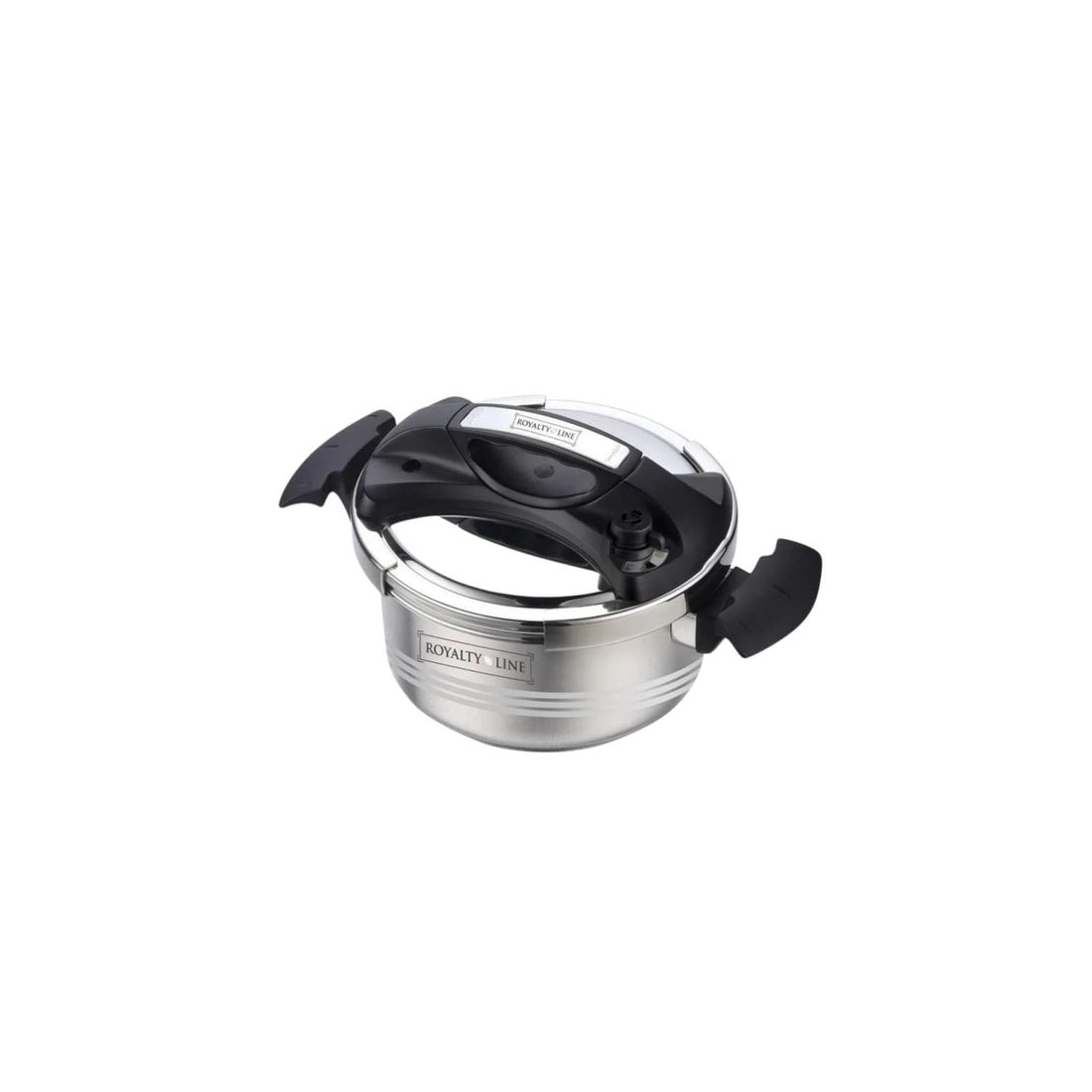 Royalty Line RL-26PS8L Pressure Cooker – 8 Liters – Ø 26 cm – Stainless Steel – With Steamer Basket and Safety Lock