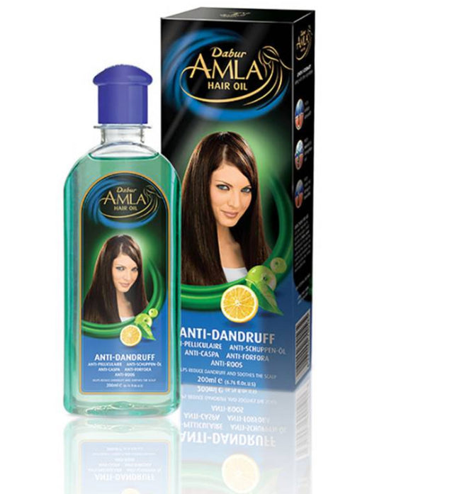 Dabur Amla Huile Capillaire Anti-Pelliculaire au Citron, Romarin, Amla 200ml