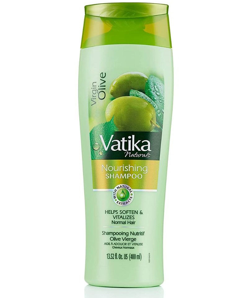 Dabur Vatika Naturals Virgin Olive Oil Shampoo – met amandel en henna, 400 ml