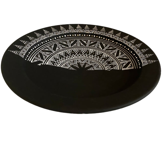 Coupe décorative nas-nas en poterie faite à la main