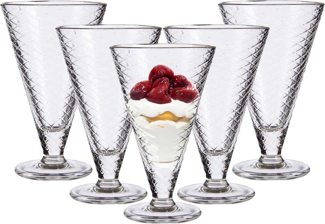 IJcoupes/IJsjes - Dessert serveer schaaltjes - set 6x stuks -340 ml