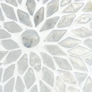 Bohemian transparent & white mosaic lamp
