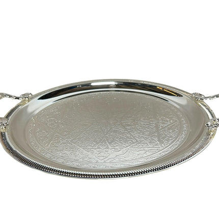 Plateau marocain rond avec poignée