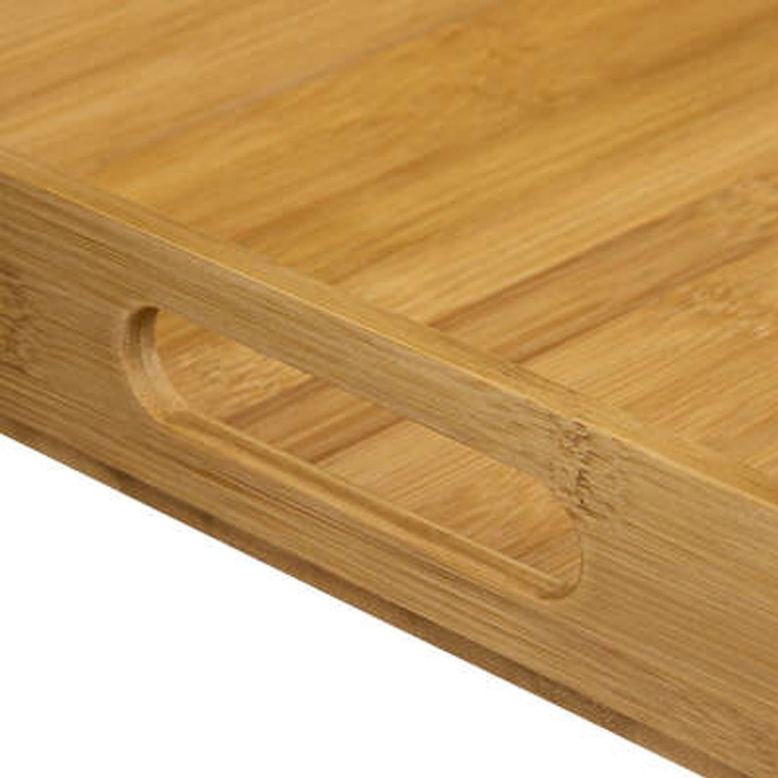 5Five bamboe dienbladen set van 2 – houten dienblad met rand, 46 en 38 cm – foto 2
