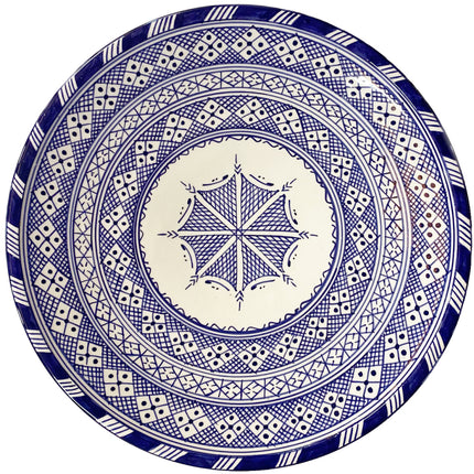 Plat marocain en céramique de Fès Ø30