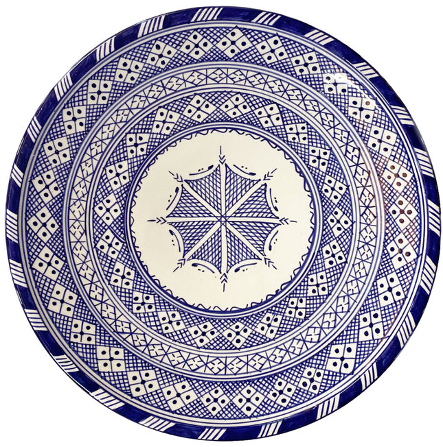 Plat marocain en céramique de Fès Ø30