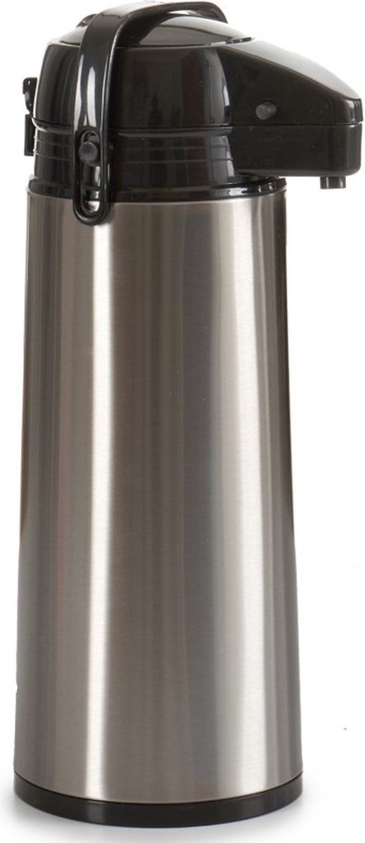 Thermoskanne mit Pumpsystem Edelstahl (1,9 L)
