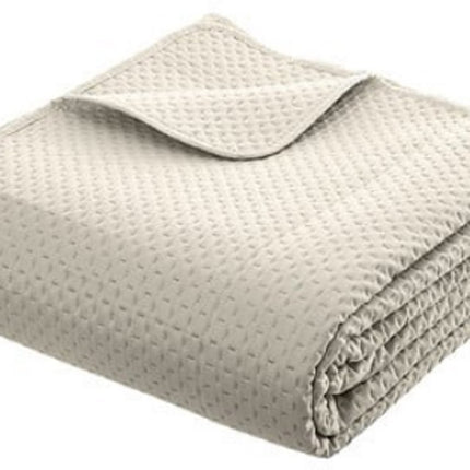 Jeté de lit Dolce 260 x 240 cm Beige - Parure de Lit Luxe Avec 2 Taies d'Oreiller - Matière Polyester Douce - Facile d'Entretien - Taille Généreuse Pour Lit Double