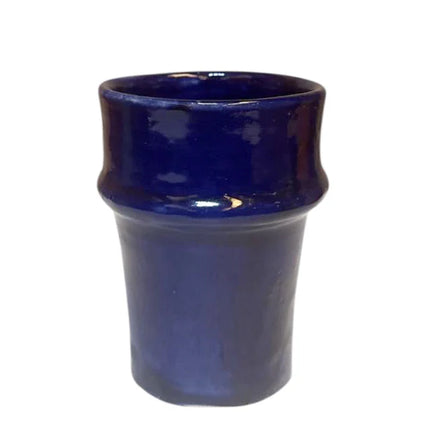 Marokkaanse Bekers – Gekleurd Aardewerk – Handgemaakt – Ø7 cm x 11 cm