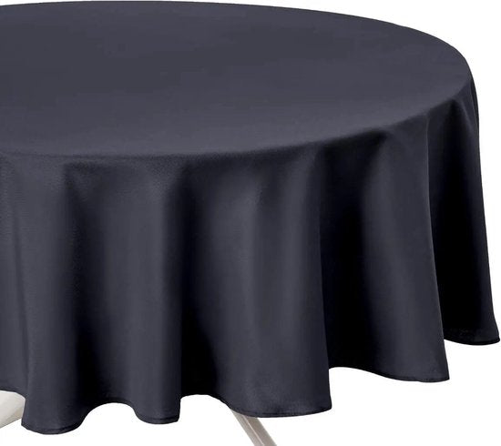 Nappe Grise anti-tache - Ronde - Diamètre 180 cm - Anti-taches