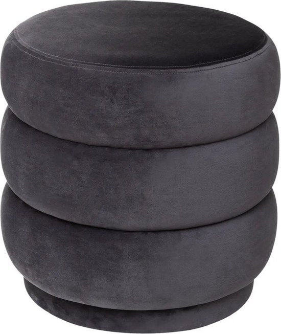 Atmosphera velvet poef Sinan – fluwelen voetsteun, D40 x H40 cm
